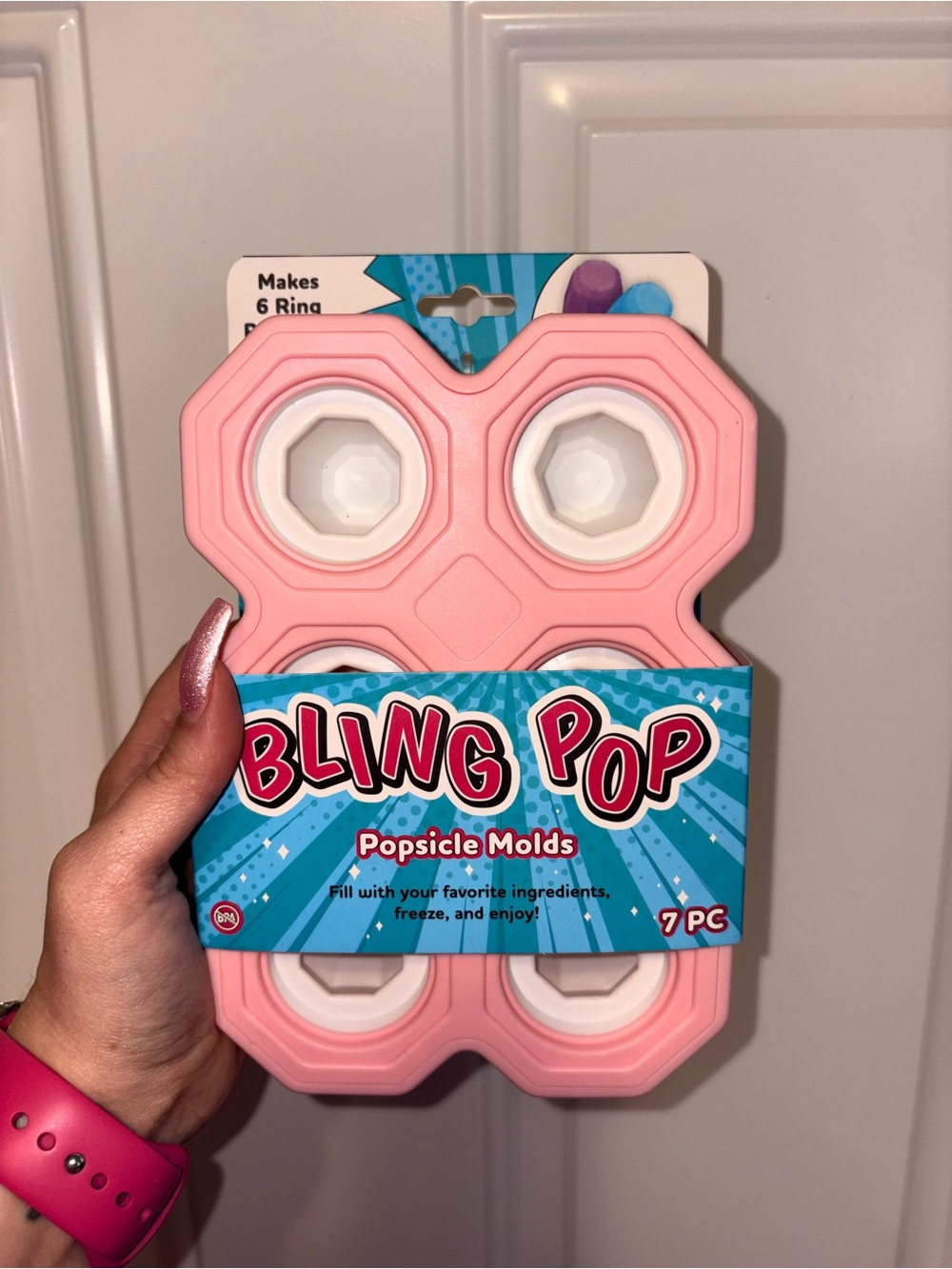 Bling Pop Pink Popsicle Molds